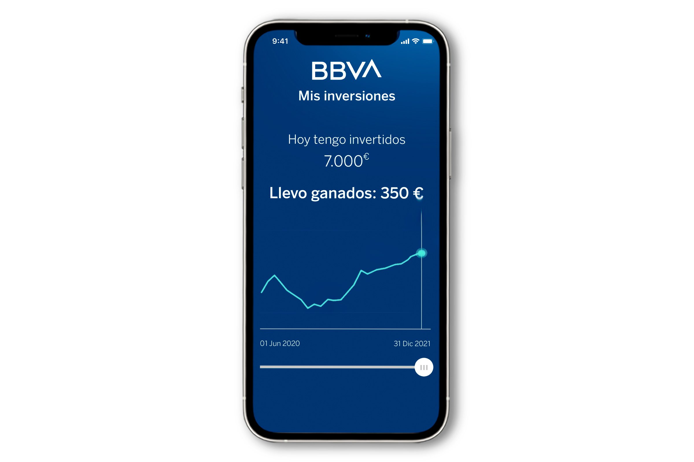 Imagen de Mis Inversiones dentro de la app BBVA
