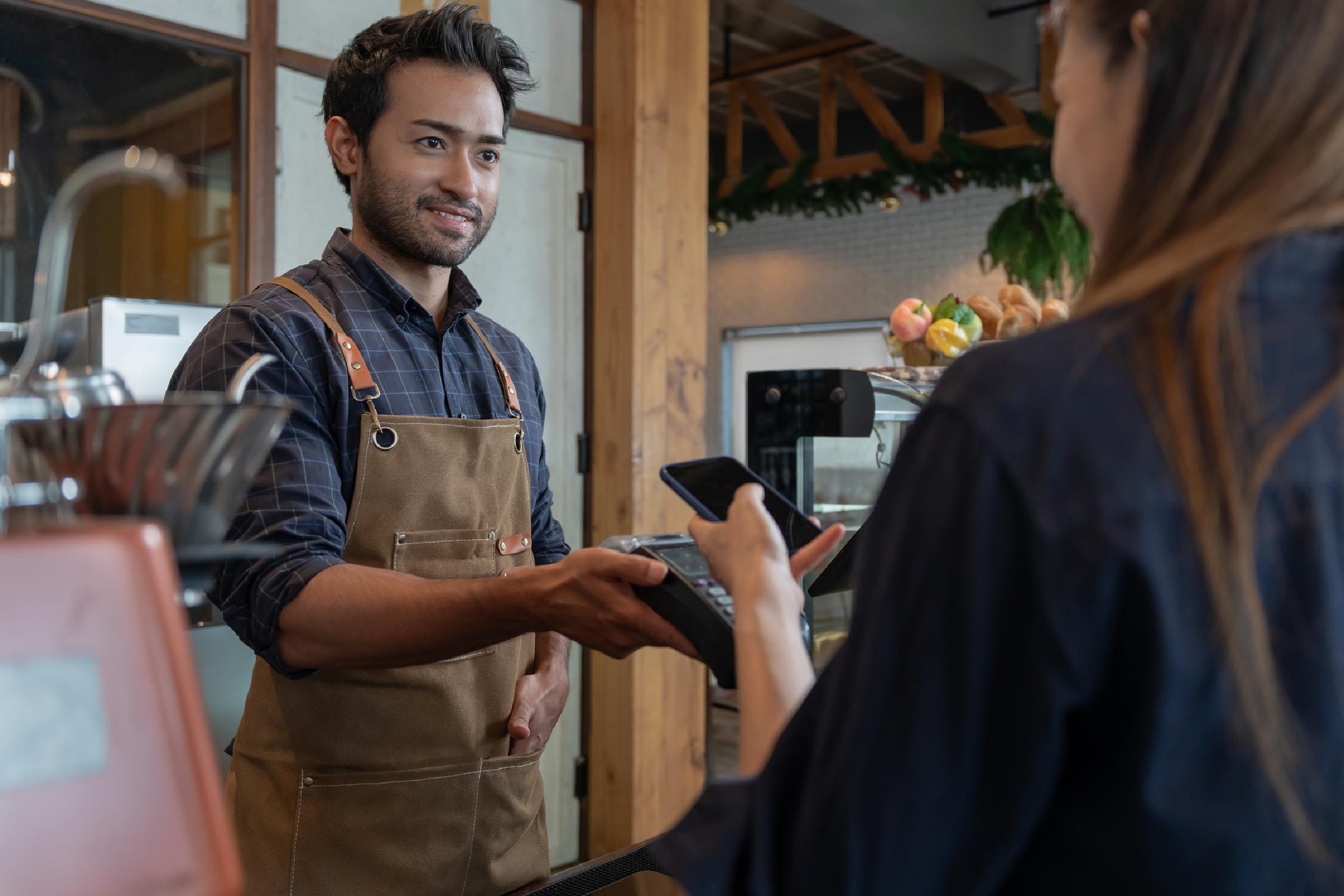 Image of an Android POS terminal  